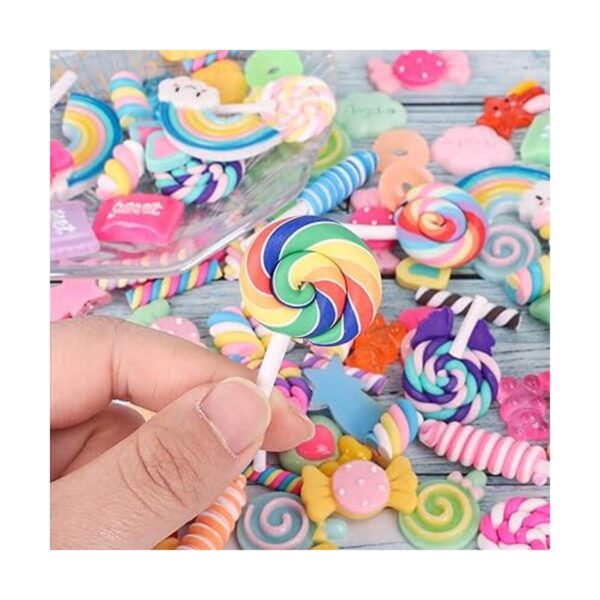 Holicolor 120 dijes de slime de resina falsos de caramelo