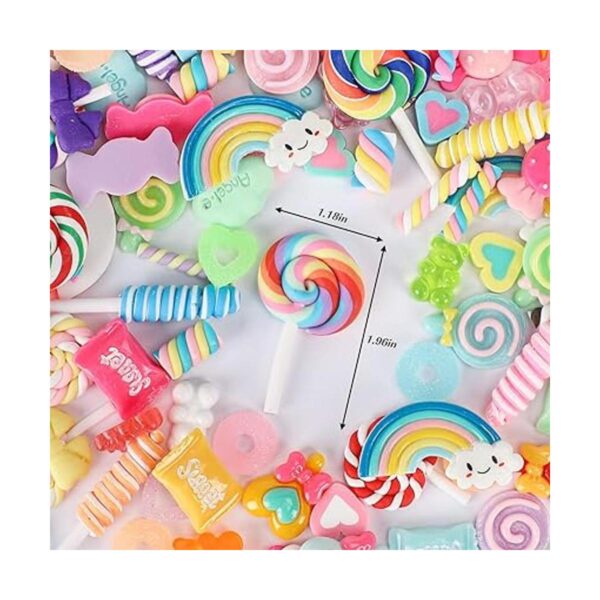 Holicolor 120 dijes de slime de resina falsos de caramelo