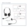Auricular de centro de llamadas con conector de 0.098 in y_5