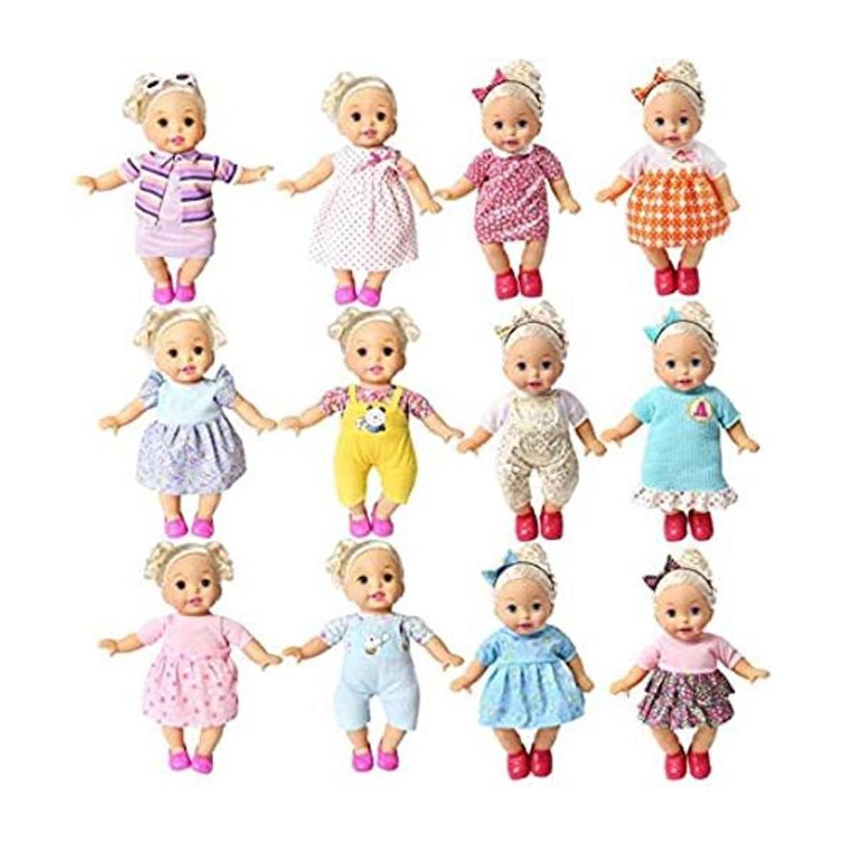 BOBO Juego de 12 ropa para muñecas de bebé de 121416