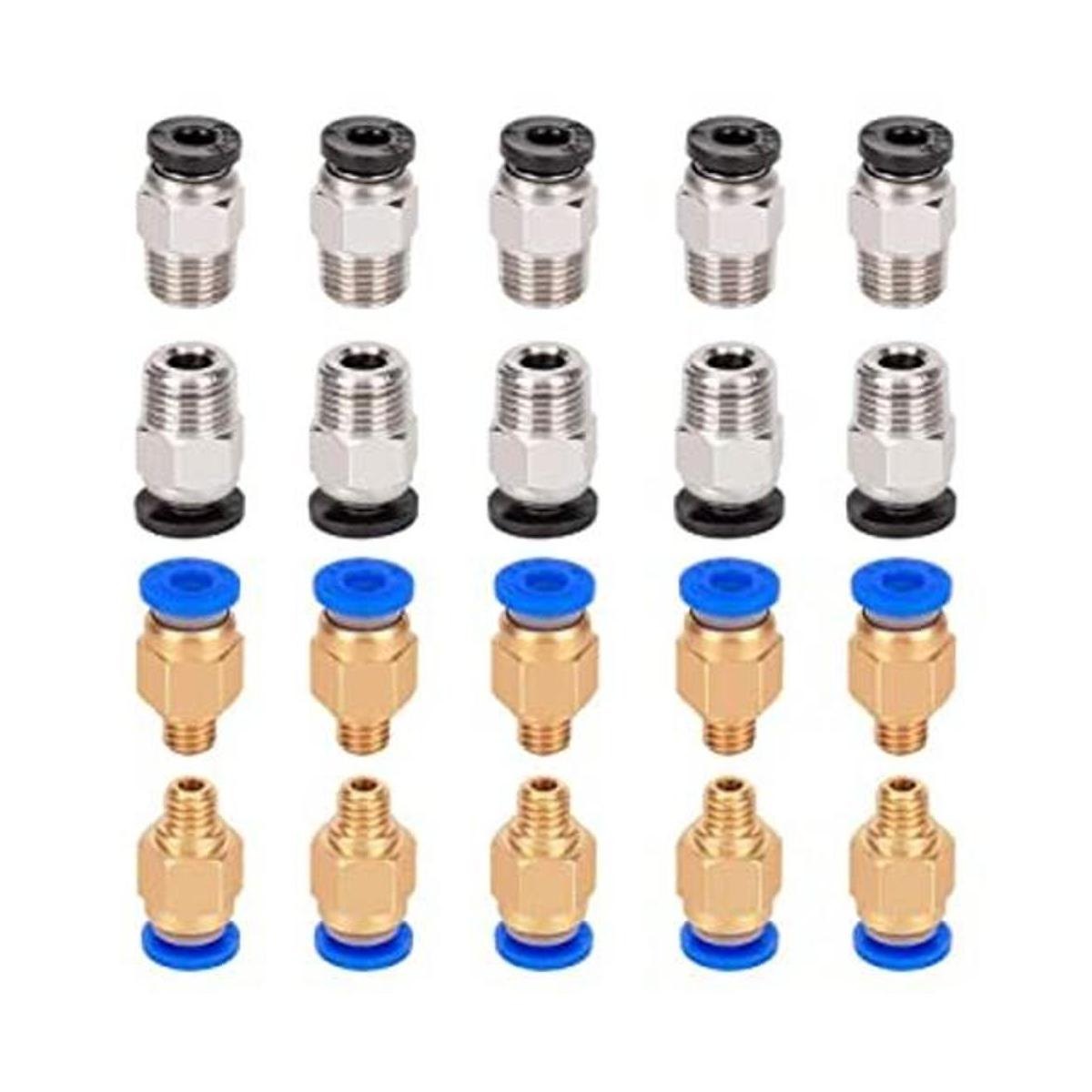 Aokin 10 piezas PC4M6 montaje neumático y 10 piezas PC4M10