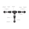 GXILEE Conectores eléctricos impermeables IP68 conector