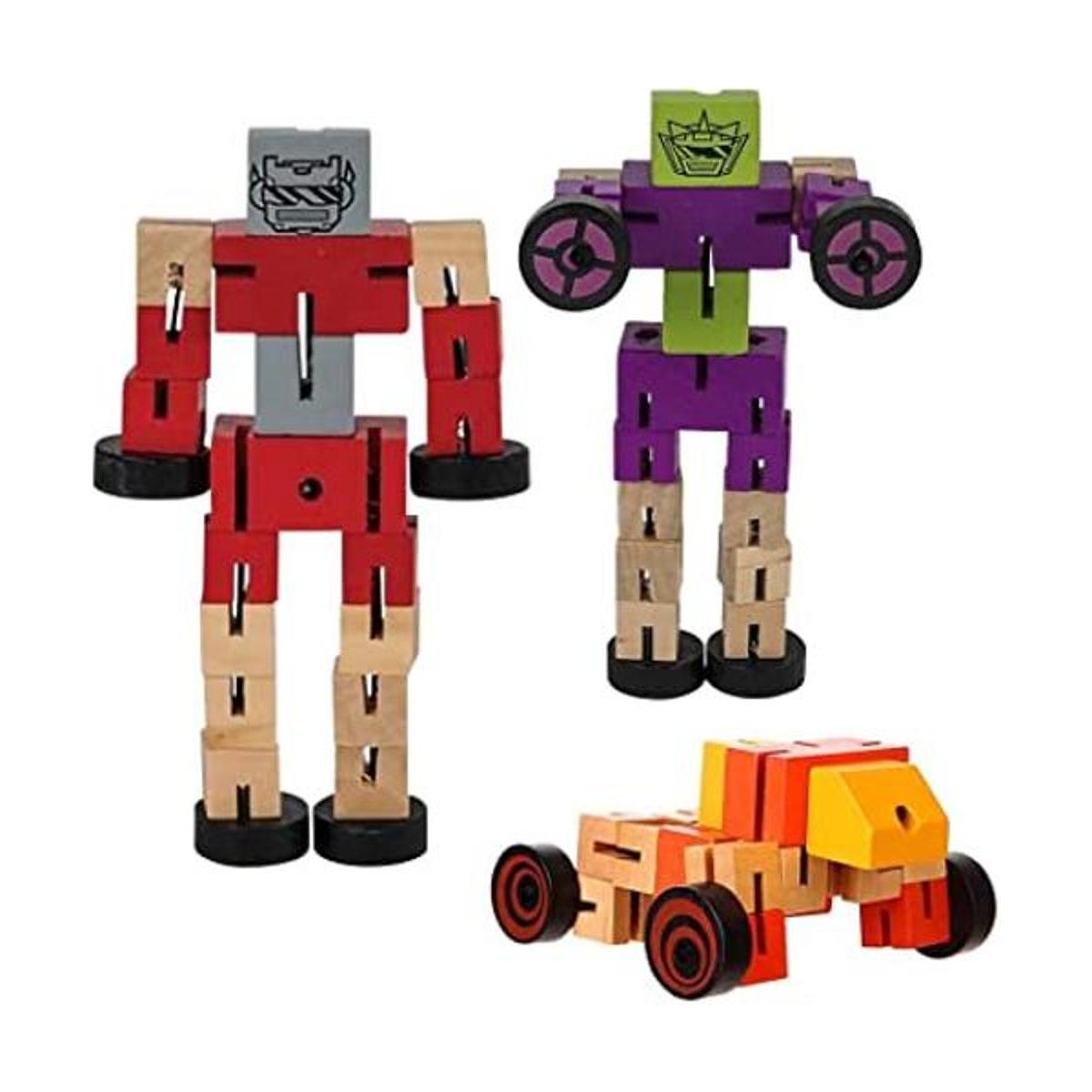 ArtCreativity Robots de juguete de madera 3 unidades