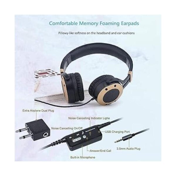 Auriculares de cancelación activa de ruido con micrófono y_2
