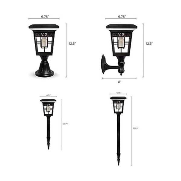 SOLAR BASICS SB57B Luna Flame Bulb Solar Accent Light