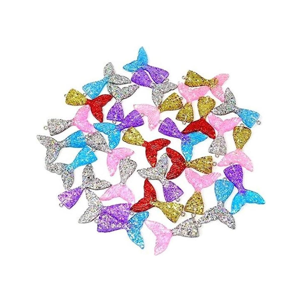 Honbay 30 piezas de 6 colores de resina con purpurina de