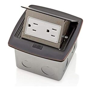 Leviton PFTR1BZ Caja desplegable de suelo con 15_1