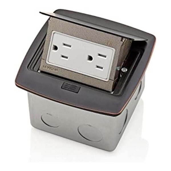 Leviton PFTR1BZ Caja desplegable de suelo con 15_1