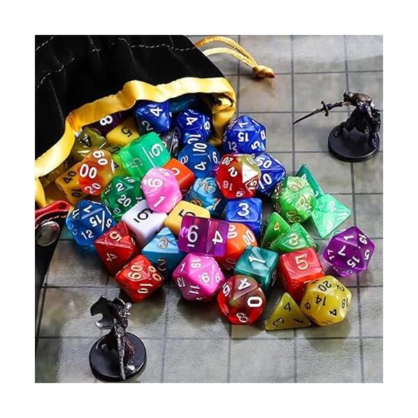 Juego de dados DND QMAY Dados poliédricos de 15 x 7 105_5