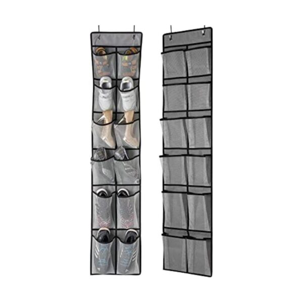 KEEPJOY Organizador de zapatos con 24 bolsillos sobre la_1