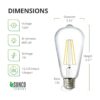 Sunco Lighting Bombillas LED Edison de 2700 K color_2