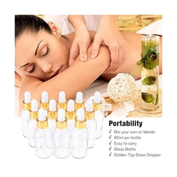 PrettyCare Botella cuentagotas de ojos de 2 onzas paquete