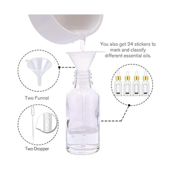 PrettyCare Botella cuentagotas de ojos de 2 onzas paquete