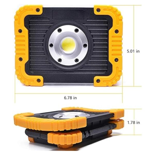 ODISTAR Luz de trabajo recargable LED de 20 W portátil_3