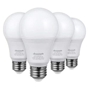 DEWENWILS Paquete de 4 bombillas LED regulables A19 10_1