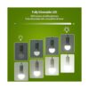 DEWENWILS Paquete de 4 bombillas LED regulables A19 10_2
