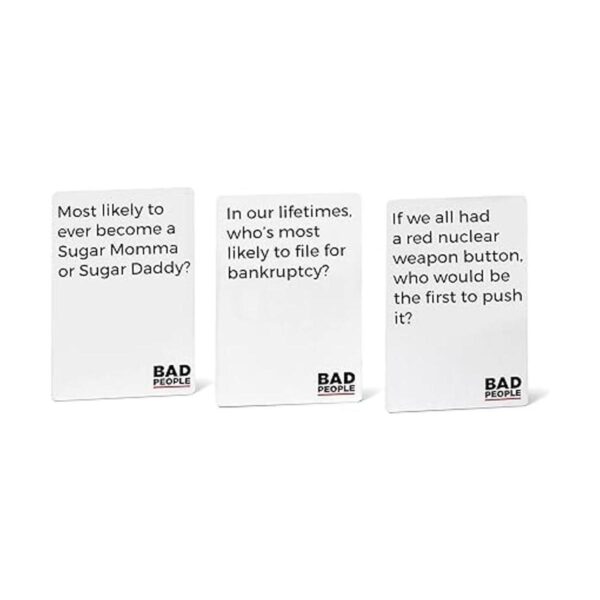 BAD PEOPLE Paquete de expansión blanco El juego que_4
