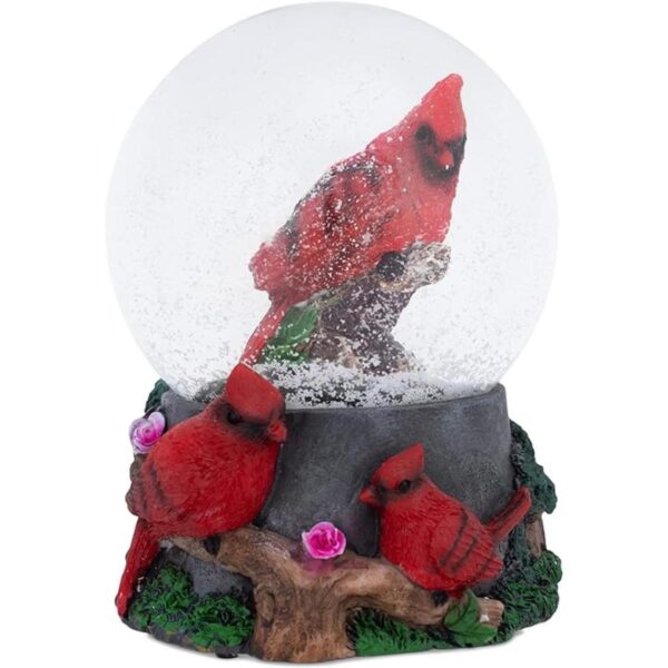 Elanze Designs Spring Blossom Cardinals Globo musical de_1