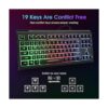 Rii Primer RGB Teclado compacto de oficina para juegos