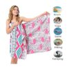 Haokun. Toalla para la playa de microfibra repele la