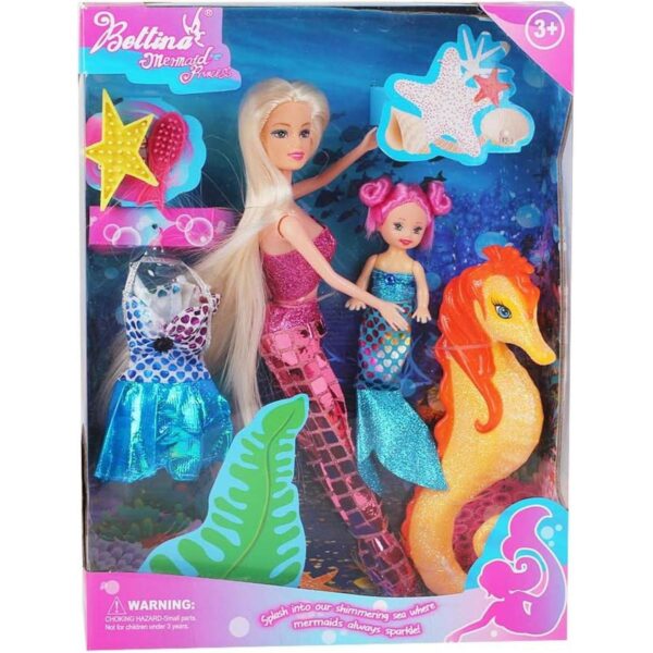 Bettina Juego de regalo de muñeca de princesa sirena con