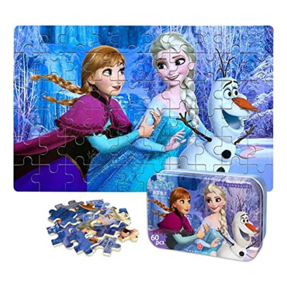 NEILDEN Rompecabezas de Disney Frozen en caja de metal