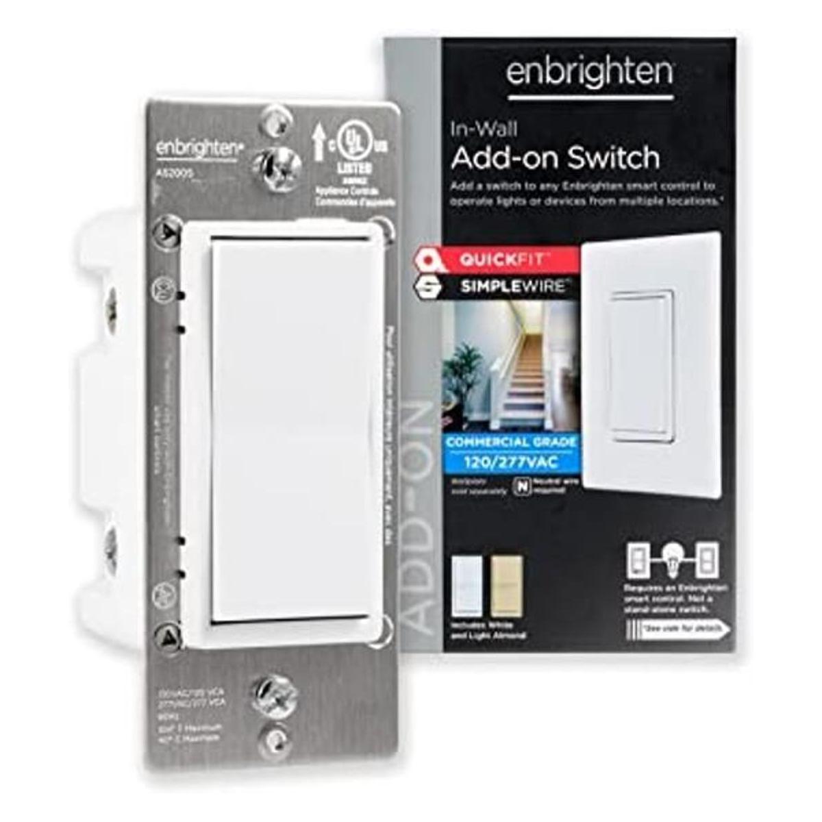 GE Enbrighten Interruptor de complemento QuickFit y