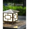 Modenny Lámpara de poste de patio impermeable IP54 de