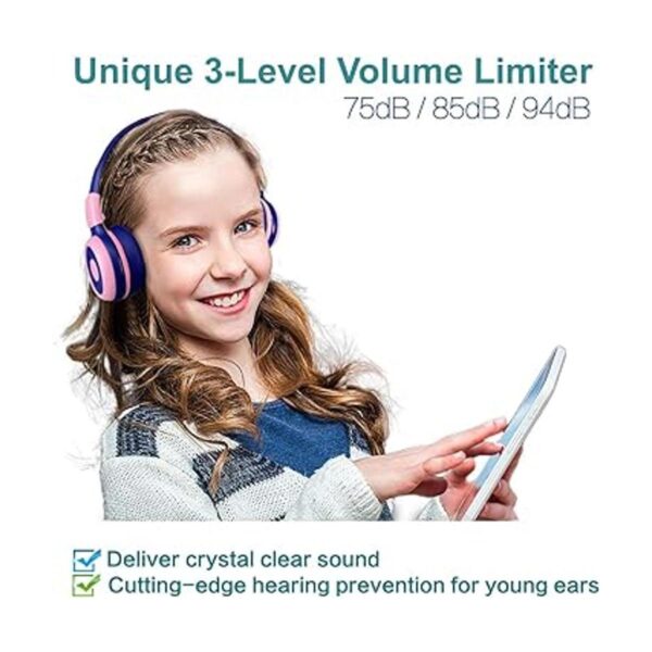 SIMOLIO Auriculares Bluetooth para niños 15 horas de_3