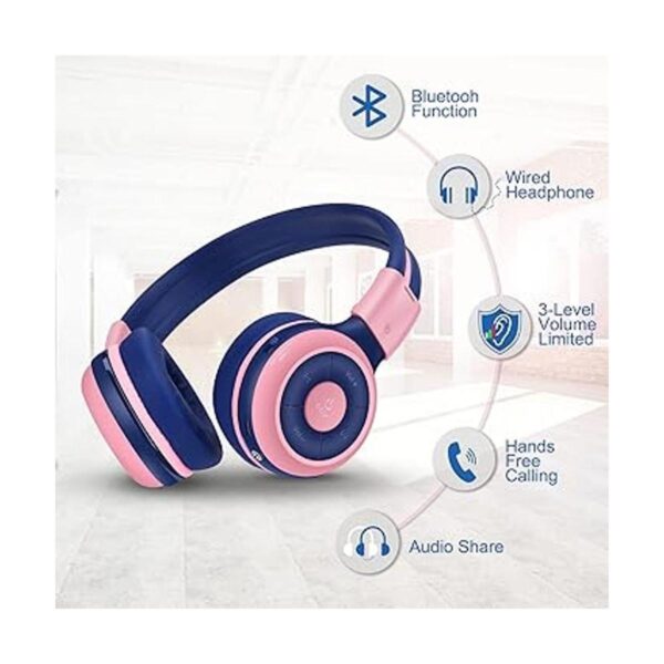 SIMOLIO Auriculares Bluetooth para niños 15 horas de_2