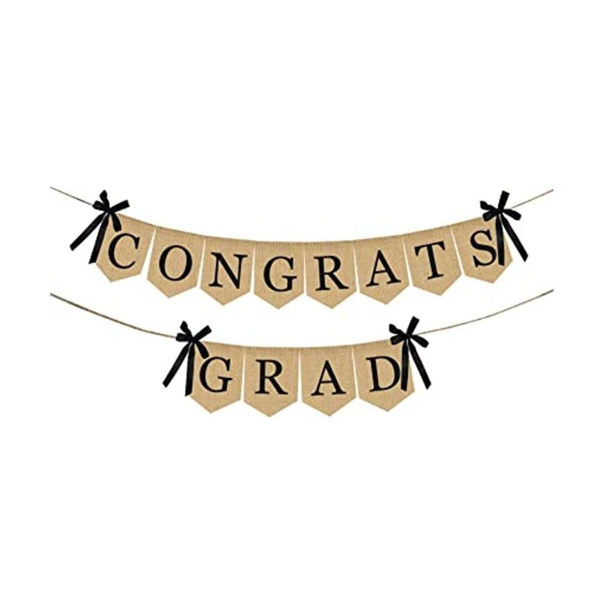 Guirnalda de graduación y gorro de graduación