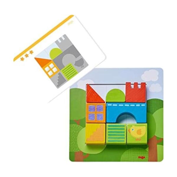 HABA Juego de rompecabezas de madera grueso con tarjetas_1
