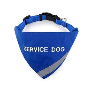 Bandana de perro Doggie Stylz Service con tira reflectante