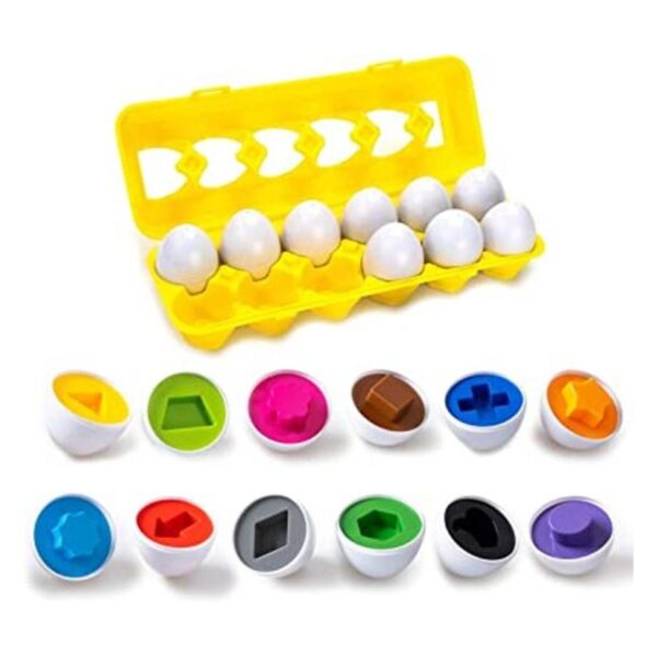 Juguete de huevo a juego de colores y formas Juguete de_1