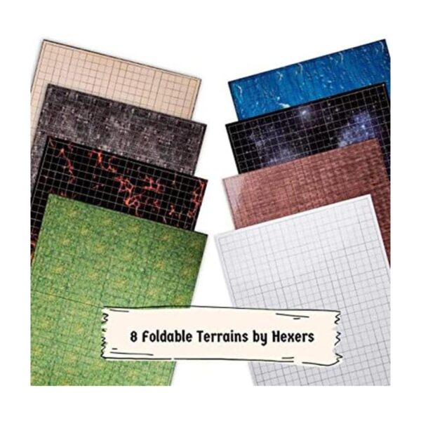 Hexers Tapete de mesa de juego de rol terrenos cuadrados_1