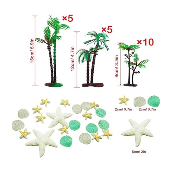 42 palmeras de coco Seasonsky 20 piezas de plástico