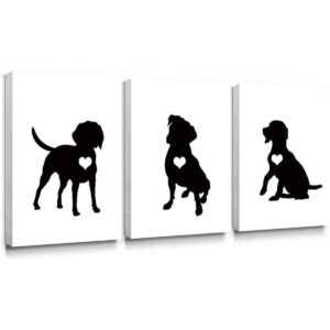 SUMGAR Arte de pared en blanco y negro para dormitorio 3