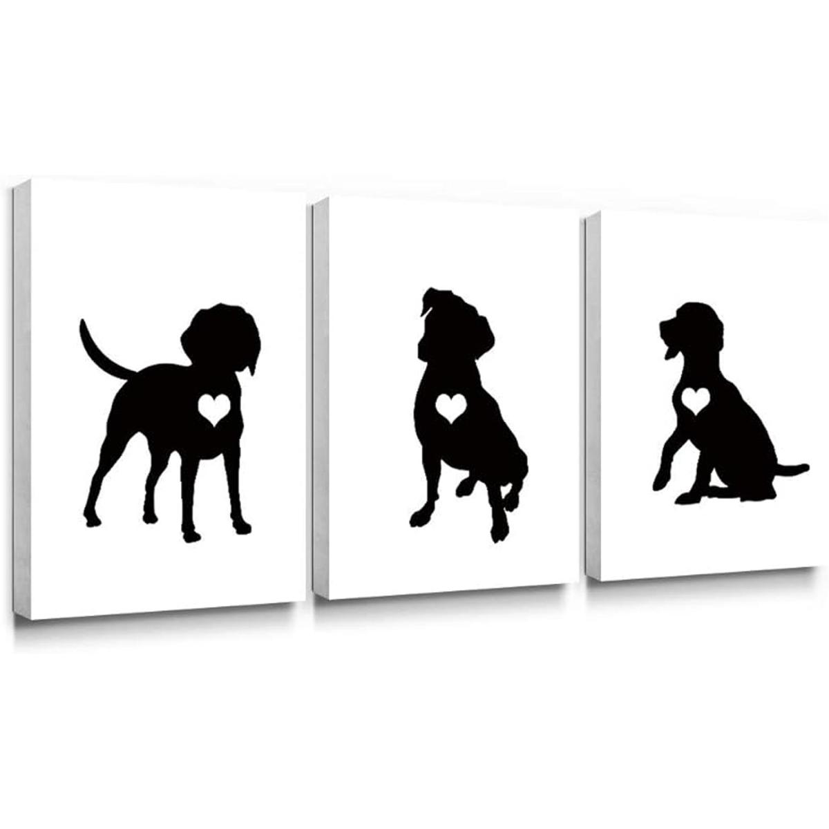 SUMGAR Arte de pared en blanco y negro para dormitorio 3