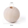 Foraineam 200pcs 0.787 in perlas de madera natural sin_2