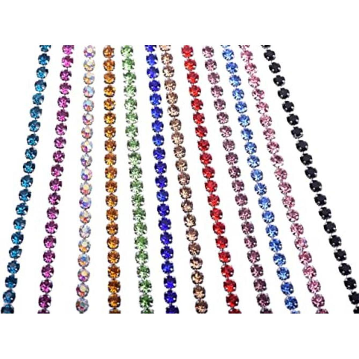 KAOYOO Cadena de diamantes de imitación de cristal de 12