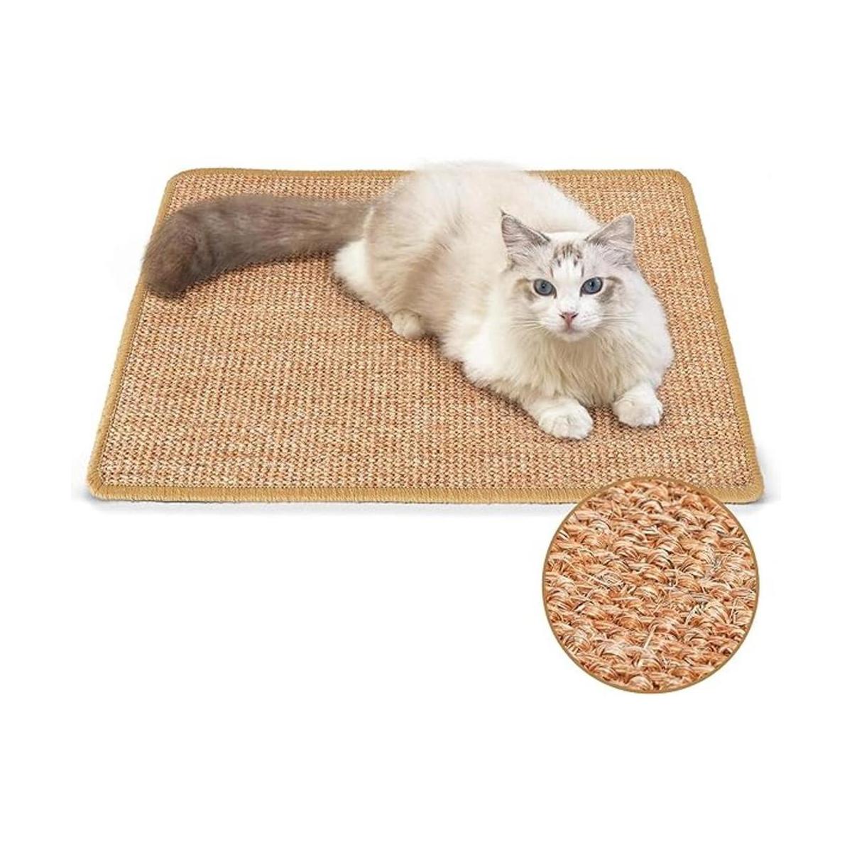 FUKUMARU Alfombrilla de rascar para gatos 23.6 x 15.7