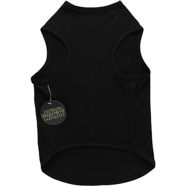 Star Wars Camiseta para perro con logotipo negro y_2