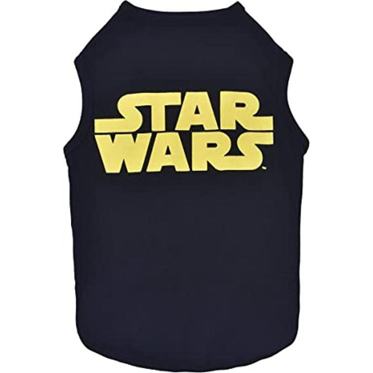 Star Wars Camiseta para perro con logotipo negro y