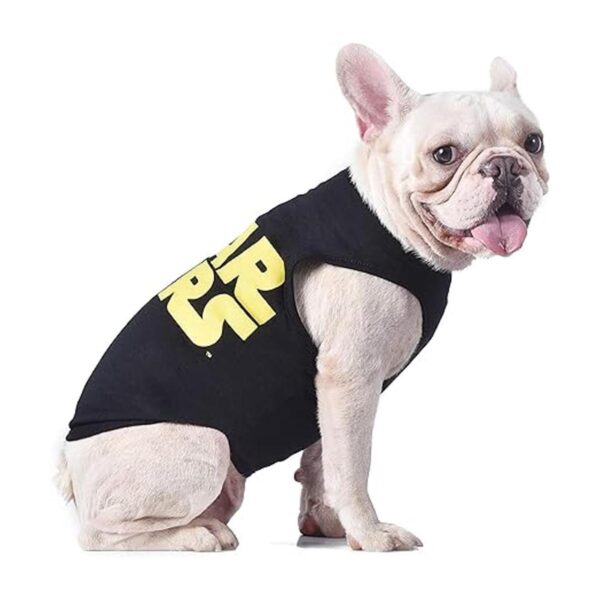 Star Wars Camiseta para perro con logotipo negro y_5