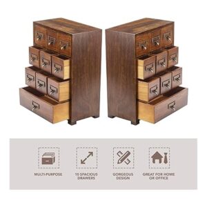 Mueble de medicina tradicional de madera maciza para_4
