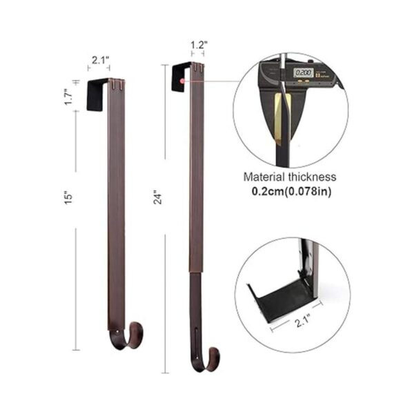 Colgador de corona ajustable para puerta colgador de_6