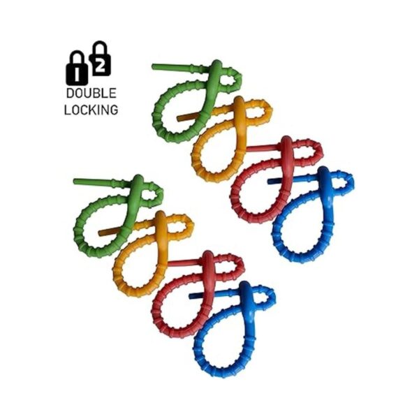 EcoSearene 20 bridas reutilizables de silicona multiusos