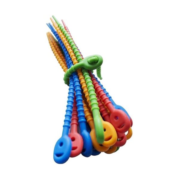 EcoSearene 20 bridas reutilizables de silicona multiusos