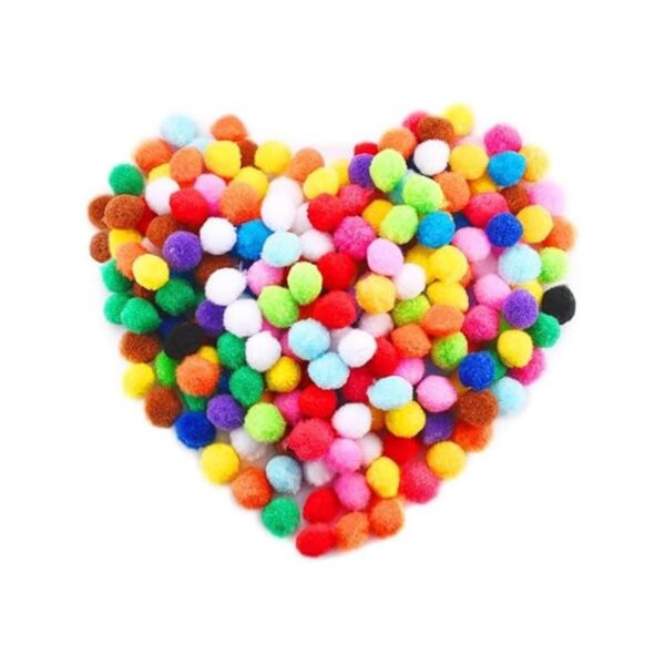 Caydo 400 pompones de 1 pulgada y 20 colores para el día