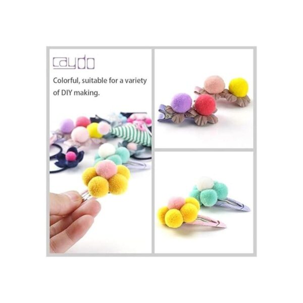 Caydo 400 pompones de 1 pulgada y 20 colores para el día